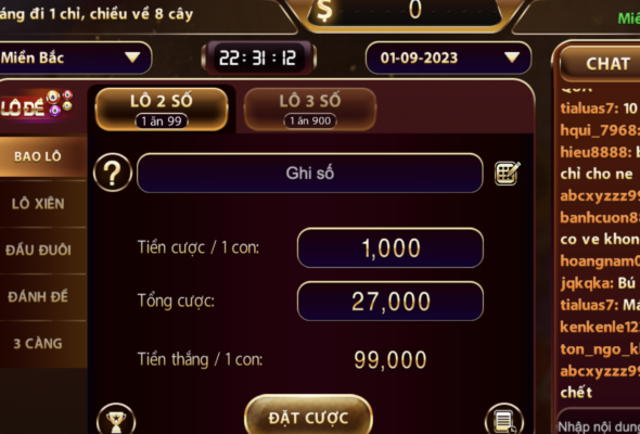 Hướng dẫn cách chơi lô đề đặc biệt khi tải Gemwin