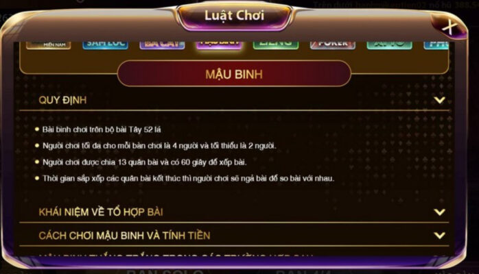 Luật chơi hấp dẫn
