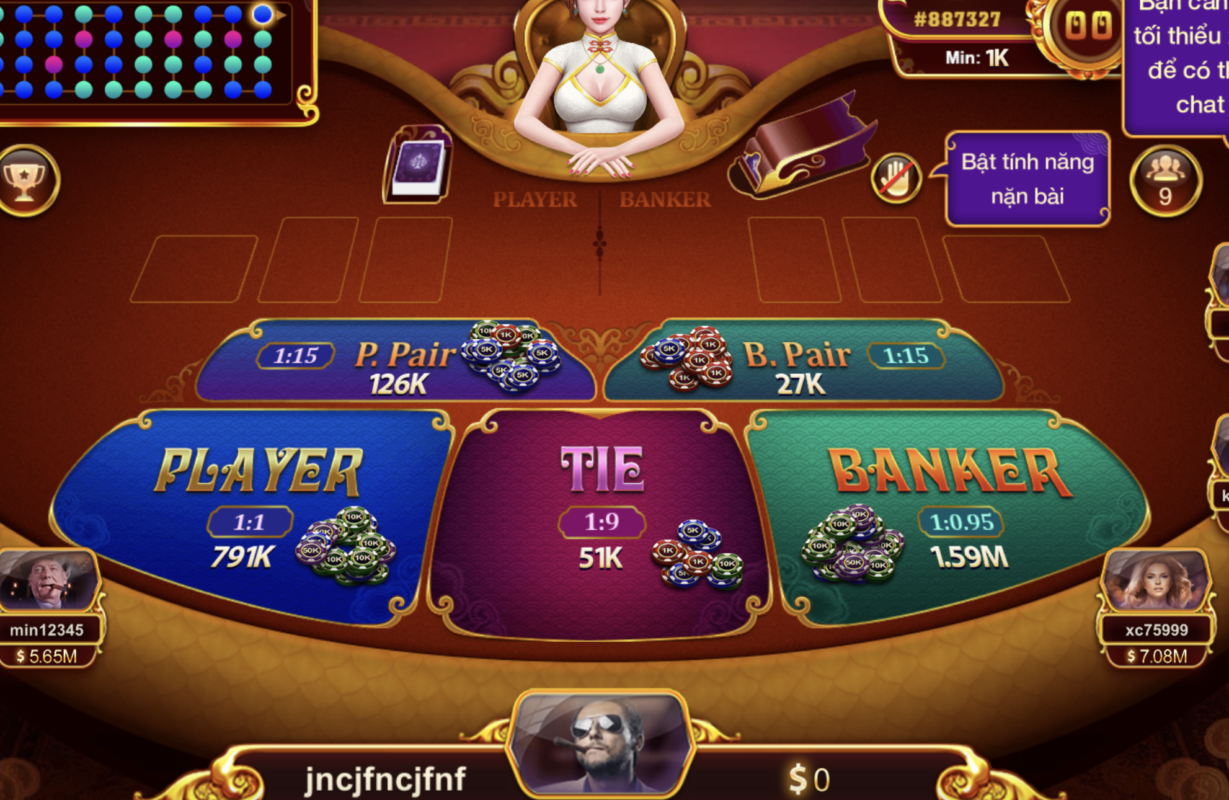 Cách tính điểm trong Baccarat kim tài Gemwin