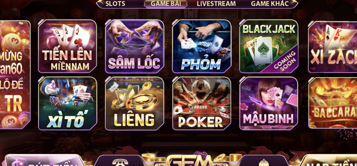 Game bài được săn đón- Mậu binh Gemwin